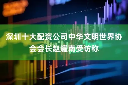 深圳十大配资公司中华文明世界协会会长赵耀南受访称